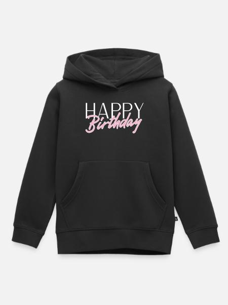Happy Birthday - Kinder Premium Organic Hoodie - Schwarz