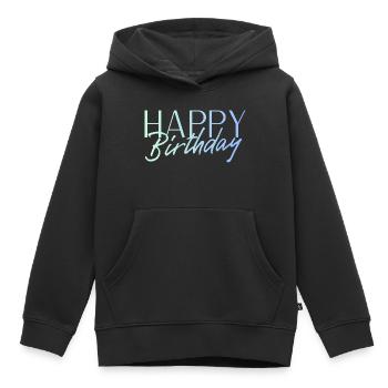Bon anniversaire - Sweat Premium à capuche enfant bio - noir - Devant - AI Model Kid Male (0cm)