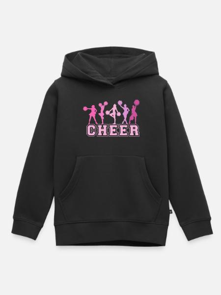 Cheer Squad Cheerleader Sport Mädchen - Kinder Premium Organic Hoodie - Schwarz