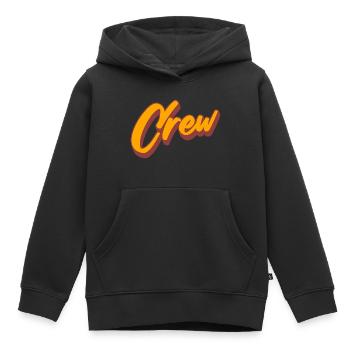 équipage - Sweat Premium à capuche enfant bio - noir - Devant - AI Model Kid Male (0cm)
