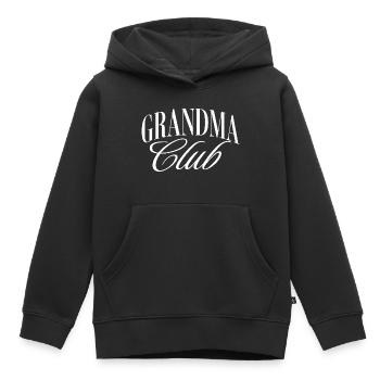 Grandma Club - Kinder Premium Organic Hoodie - Schwarz - Vorne - AI Model Kid Male (0cm)