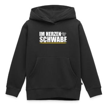 Im Herzen Schwabe Stolze Schwaben Vintage - Kinder Premium Organic Hoodie - Schwarz - Vorne - AI Model Kid Male (0cm)