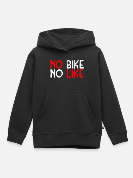 Biking - Kinder Premium Organic Hoodie - Schwarz