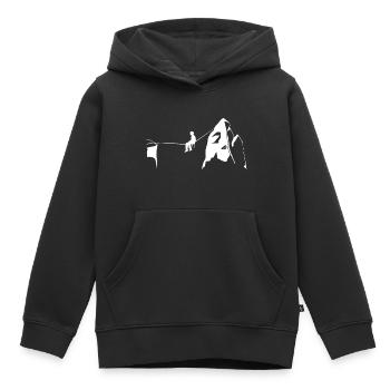 Slackline Slackliner Hochseil Klettern Sport - Kinder Premium Organic Hoodie - Schwarz - Vorne - AI Model Kid Male (0cm)
