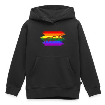 Pride - Kinder Premium Organic Hoodie - Schwarz - Vorne - AI Model Kid Male (0cm)