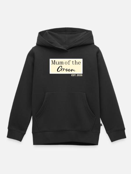 Mutter des Bräutigams 2026 - Kinder Premium Organic Hoodie - Schwarz