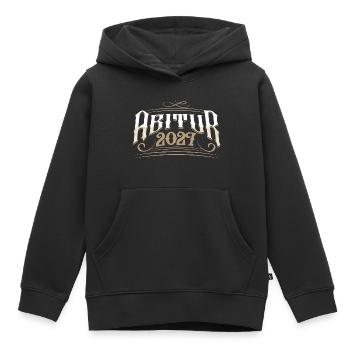 Abitur 2027 - Kinder Premium Organic Hoodie - Schwarz - Vorne - AI Model Kid Male (0cm)