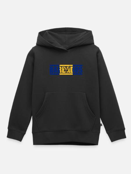 Barbados - Kinder Premium Organic Hoodie - Schwarz