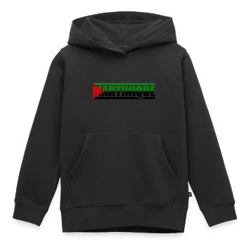 Martinique - Kinder Premium Organic Hoodie - Schwarz - Vorne - AI Model Kid Male (0cm)