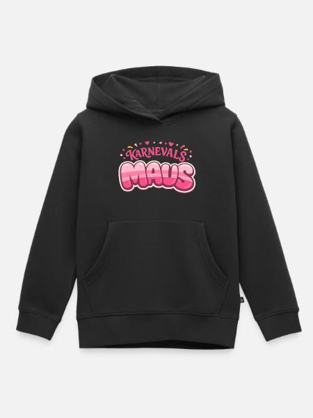Karnevalsmaus Köln – Kölner Karneval - Kinder Premium Organic Hoodie - Schwarz