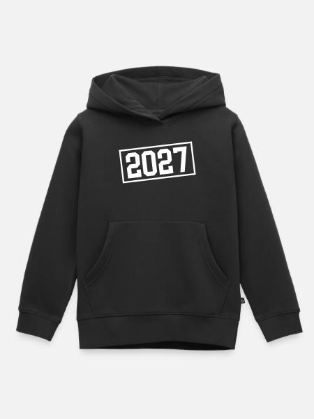 2027 Stempel - Kinder Premium Organic Hoodie - Schwarz