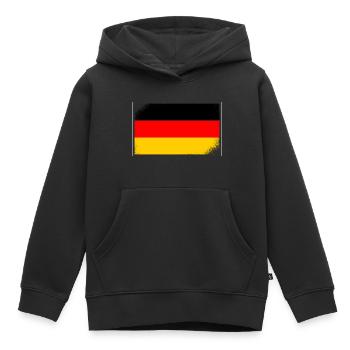 Drapeau de l’Allemagne Drapeau allemand Utilisé Look Homeland - Sweat Premium à capuche enfant bio - noir - Devant - AI Model Kid Male (0cm)