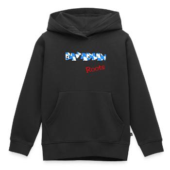 Bavarian Roots - Kinder Premium Organic Hoodie - Schwarz - Vorne - AI Model Kid Male (0cm)