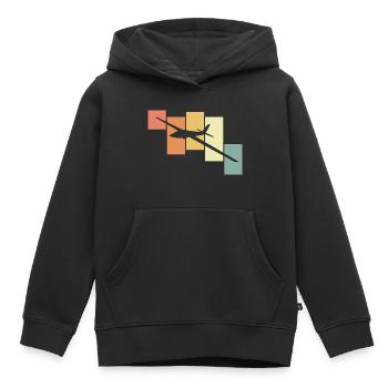Model aircraft - Kids Premium Organic Hoodie - black - Front - AI Model Kid Male (0cm)