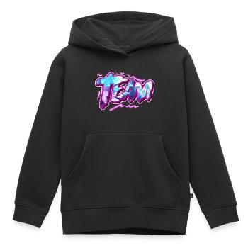 Team - Kinder Premium Organic Hoodie - Schwarz - Vorne - AI Model Kid Male (0cm)