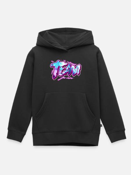 Team - Kinder Premium Organic Hoodie - Schwarz