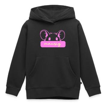 Niedliche Maus - Kinder Premium Organic Hoodie - Schwarz - Vorne - AI Model Kid Male (0cm)