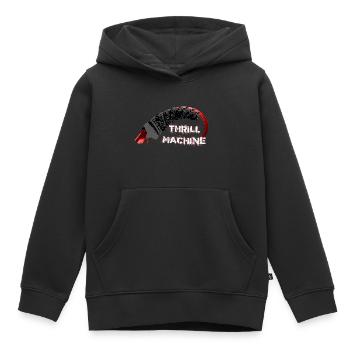 MACHINE À SENSATIONS FORTES - Sweat Premium à capuche enfant bio - noir - Devant - AI Model Kid Male (0cm)