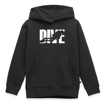 Tauchen Taucher - Kinder Premium Organic Hoodie - Schwarz - Vorne - AI Model Kid Male (0cm)
