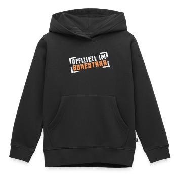 Ruhestand Rentner Rentnerin - Kinder Premium Organic Hoodie - Schwarz - Vorne - AI Model Kid Male (0cm)