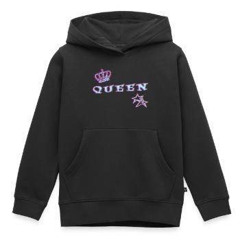 Queen - Kinder Premium Organic Hoodie - Schwarz - Vorne - AI Model Kid Male (0cm)