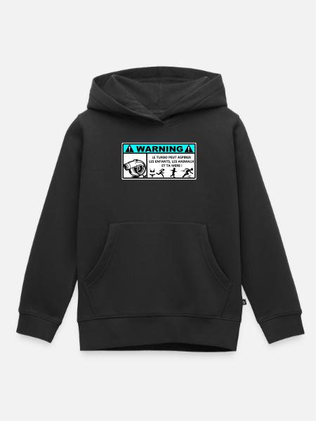 Auto-Aufkleber - Kinder Premium Organic Hoodie - Schwarz