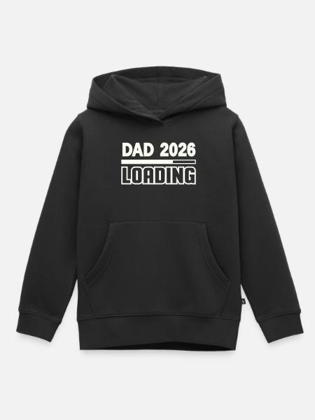dad_2026_loading- - Kinder Premium Organic Hoodie - Schwarz