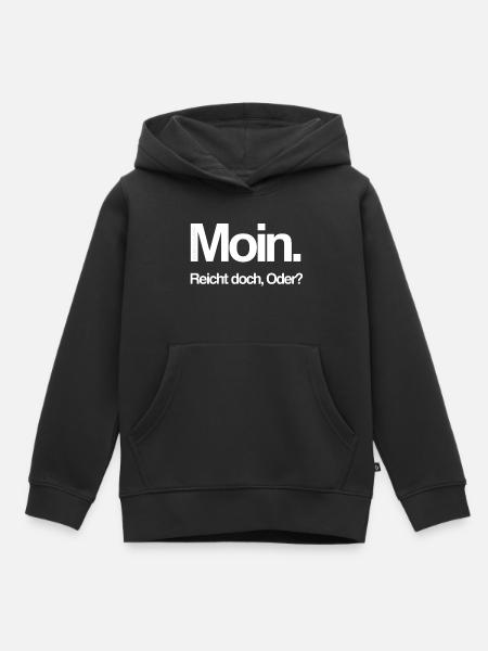 Moin - Kinder Premium Organic Hoodie - Schwarz