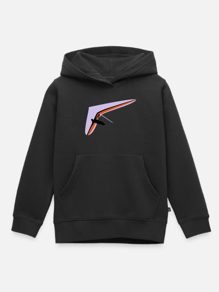 Hangglider - Kids Premium Organic Hoodie - black