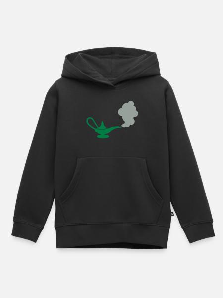 Wunderlampe - Kinder Premium Organic Hoodie - Schwarz