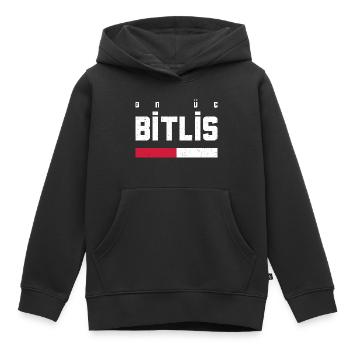 Bitlis 13 Turquie Turkiye TR Gift Holiday - Sweat Premium à capuche enfant bio - noir - Devant - AI Model Kid Male (0cm)