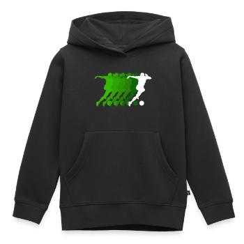 Football Striker Jersey Football Player - Kids Premium Organic Hoodie - black - Front - AI Model Kid Male (0cm)