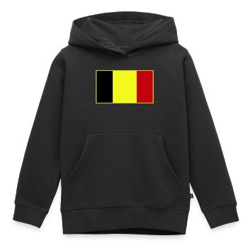 Anpassbare dreifarbige Flagge - Kinder Premium Organic Hoodie - Schwarz - Vorne - AI Model Kid Male (0cm)