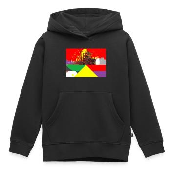 Sidérurgie, sidérurgie, région de la Ruhr - Sweat Premium à capuche enfant bio - noir - Devant - AI Model Kid Male (0cm)