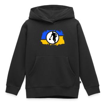 basketball "slamdunk für ukraine" basketballspiel - Kinder Premium Organic Hoodie - Schwarz - Vorne - AI Model Kid Male (0cm)
