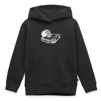 Fast And Furious Dodge Charger Sketch - Kids Premium Organic Hoodie - black - Front - AI Model Kid Male (0cm)