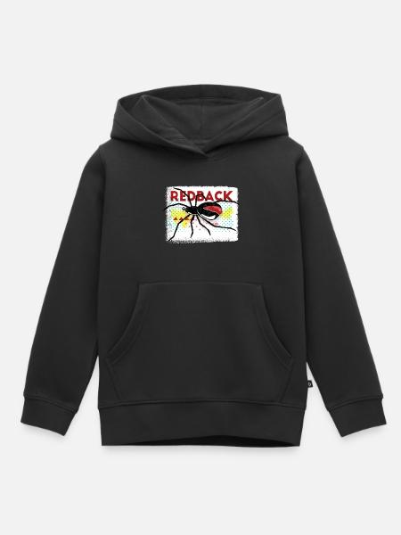 Rotrückenspinne - Kinder Premium Organic Hoodie - Schwarz