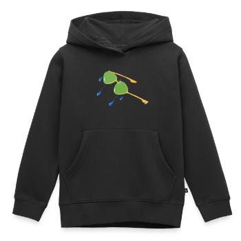 BRILLEN, DIE ICH MIR NICHT KAUFEN KONNTE, ALS ICH JUNG WAR v.Finale - Kinder Premium Organic Hoodie - Schwarz - Vorne - AI Model Kid Male (0cm)