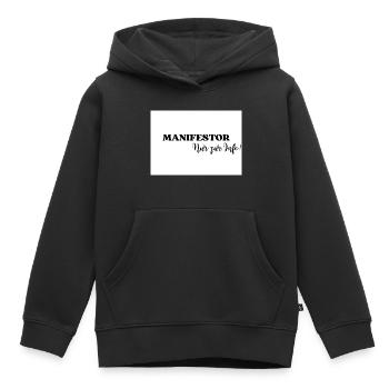 Human Design Energietyp Strategie Manifestor - Kinder Premium Organic Hoodie - Schwarz - Vorne - AI Model Kid Male (0cm)