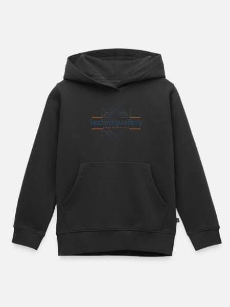 Technik - Kinder Premium Organic Hoodie - Schwarz