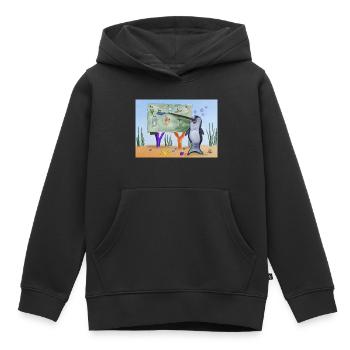 Lehrer Narwal - Kinder Premium Organic Hoodie - Schwarz - Vorne - AI Model Kid Male (0cm)