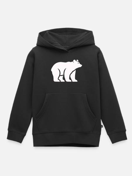 baer - Kinder Premium Organic Hoodie - Schwarz