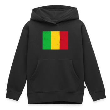 Drapeau du Mali - Sweat Premium à capuche enfant bio - noir - Devant - AI Model Kid Male (0cm)