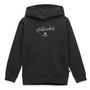 Hellersdorf - Drapeau de Berlin - Ours de Berlin - Berli - Sweat Premium à capuche enfant bio - noir - Devant - AI Model Kid Male (0cm)