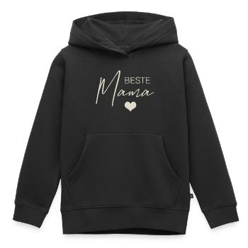 Meilleure maman - Sweat Premium à capuche enfant bio - noir - Devant - AI Model Kid Male (0cm)