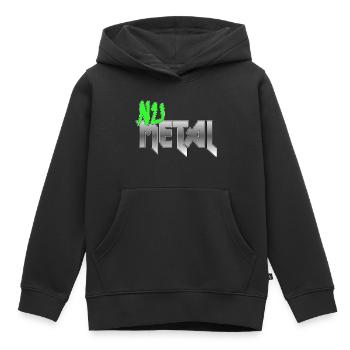 Nu Metal Green Fan Edition - Kinder Premium Organic Hoodie - Schwarz - Vorne - AI Model Kid Male (0cm)