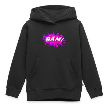 BAM 2 - Kinder Premium Organic Hoodie - Schwarz - Vorne - AI Model Kid Male (0cm)