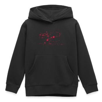 Splat 3 - Kids Premium Organic Hoodie - black - Front - AI Model Kid Male (0cm)