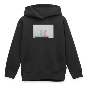 Patrouille de France meeting aérien - Sweat Premium à capuche enfant bio - noir - Devant - AI Model Kid Male (0cm)