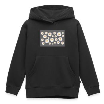 Gänseblümchen - Kinder Premium Organic Hoodie - Schwarz - Vorne - AI Model Kid Male (0cm)